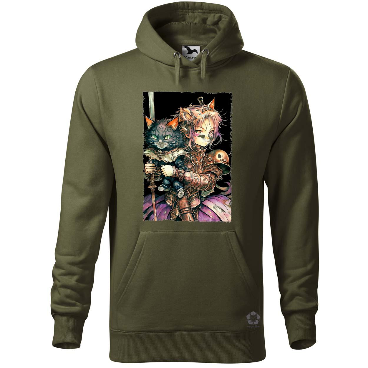 Mesevilág lány és cica avatar v2 egyedi  pulóver 