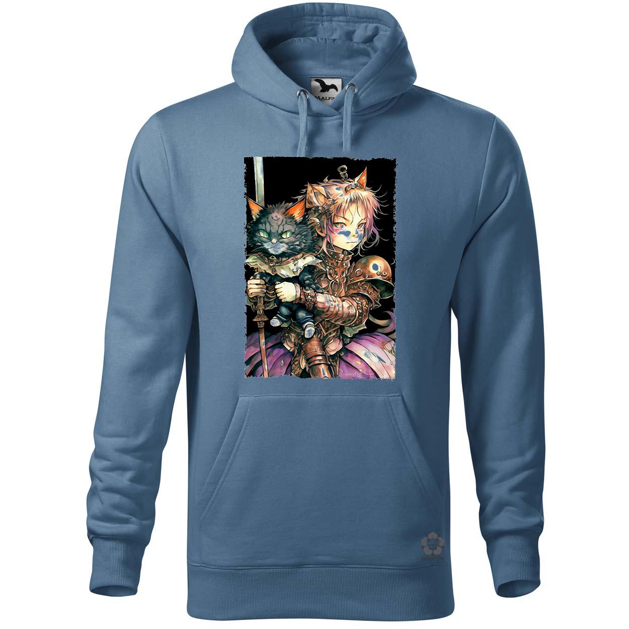 Mesevilág lány és cica avatar v2 egyedi  pulóver 