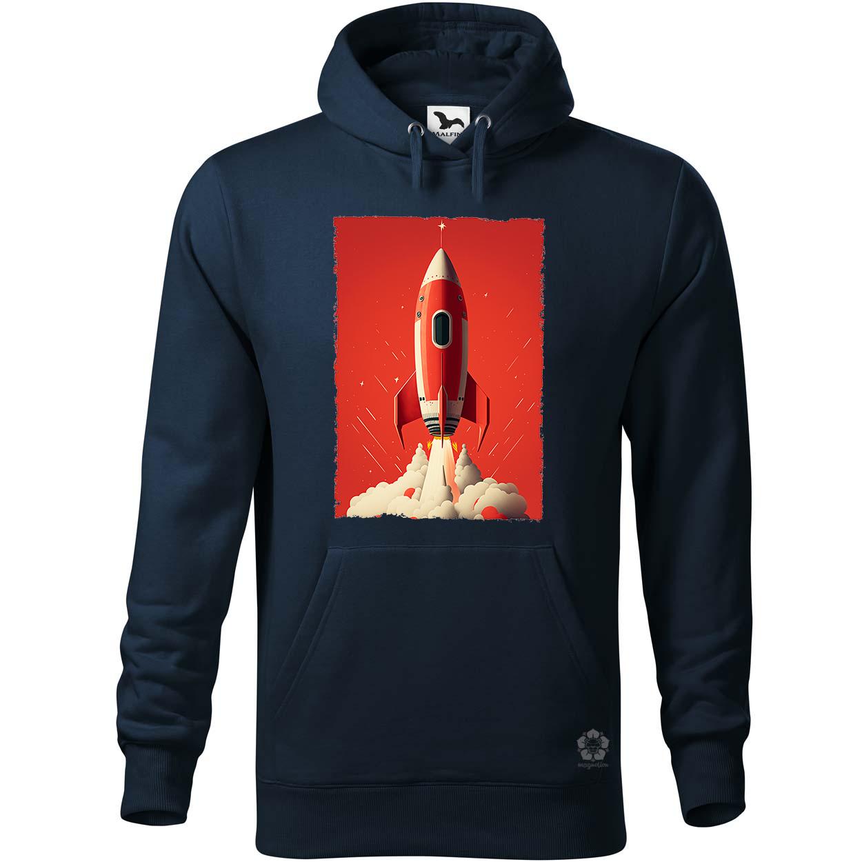 Minimalista vörös űrhajó v3 egyedi  pulóver 