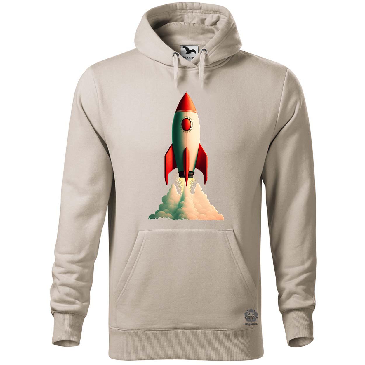 Minimalista vörös űrhajó v4 egyedi  pulóver 
