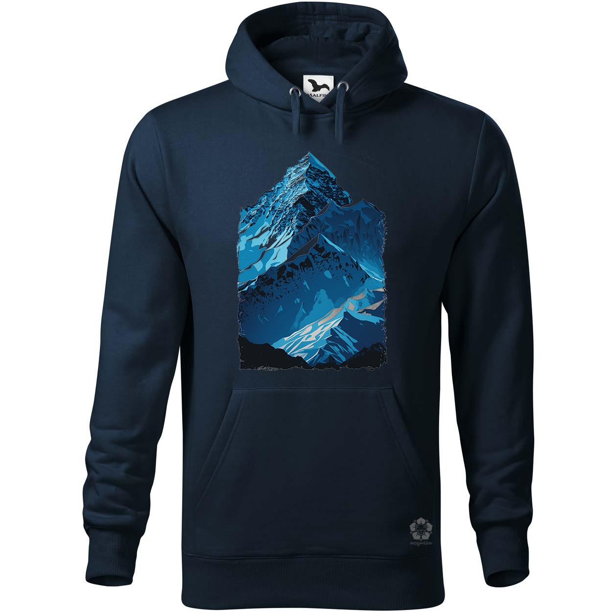 Mount Everest kékben v1 egyedi  pulóver 