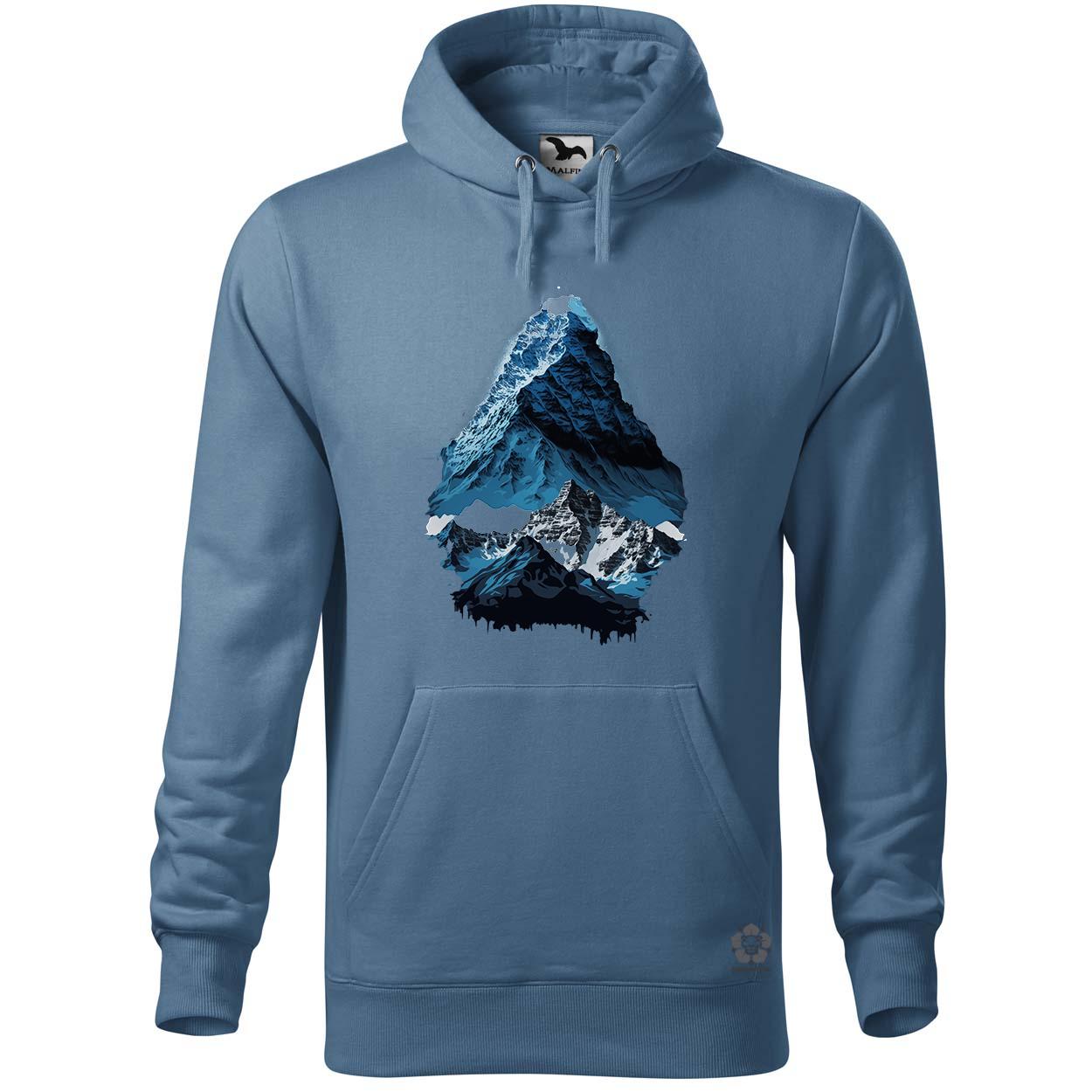 Mount Everest kékben v2 egyedi  pulóver 