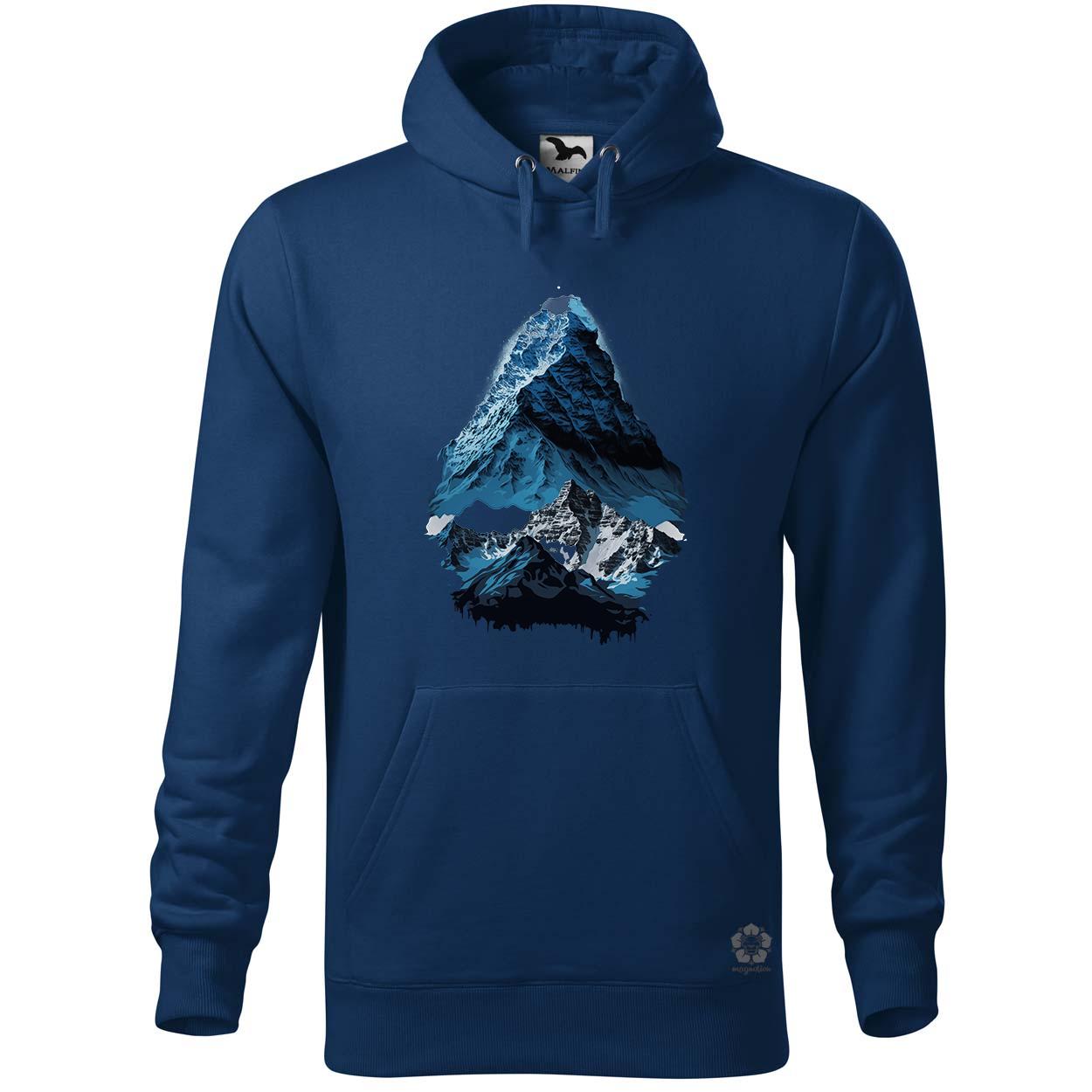 Mount Everest kékben v2 egyedi  pulóver 