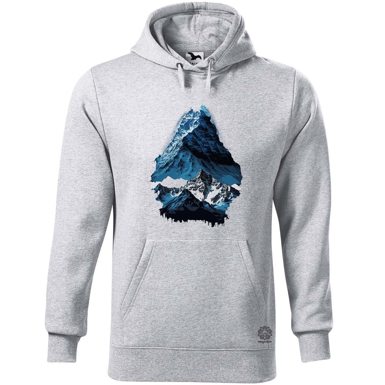 Mount Everest kékben v2 egyedi  pulóver 