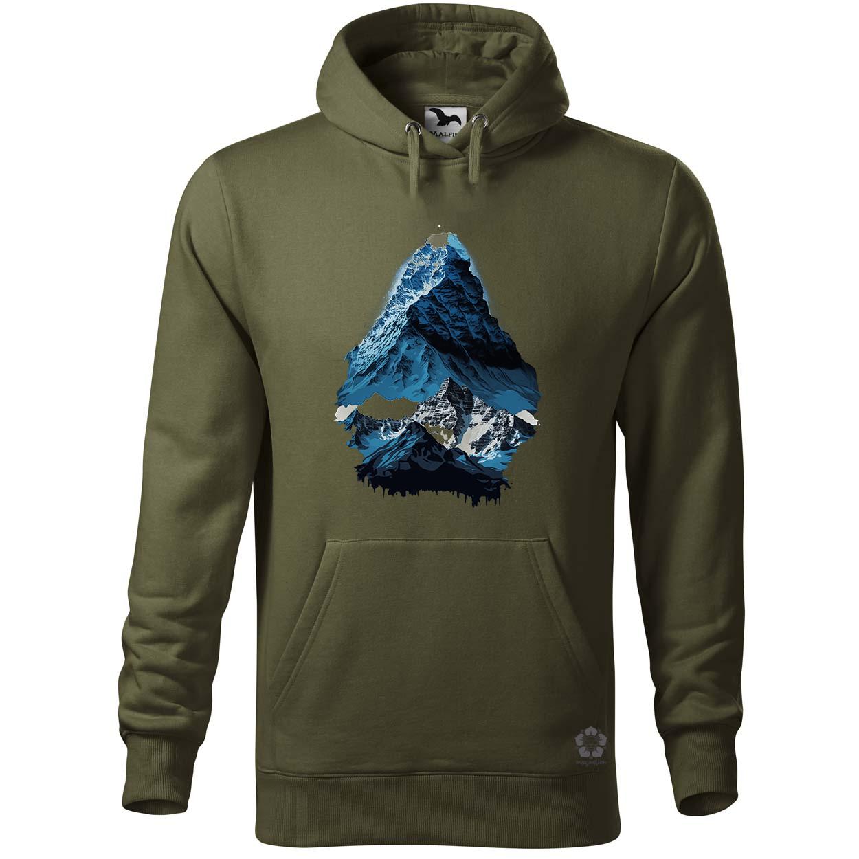 Mount Everest kékben v2 egyedi  pulóver 