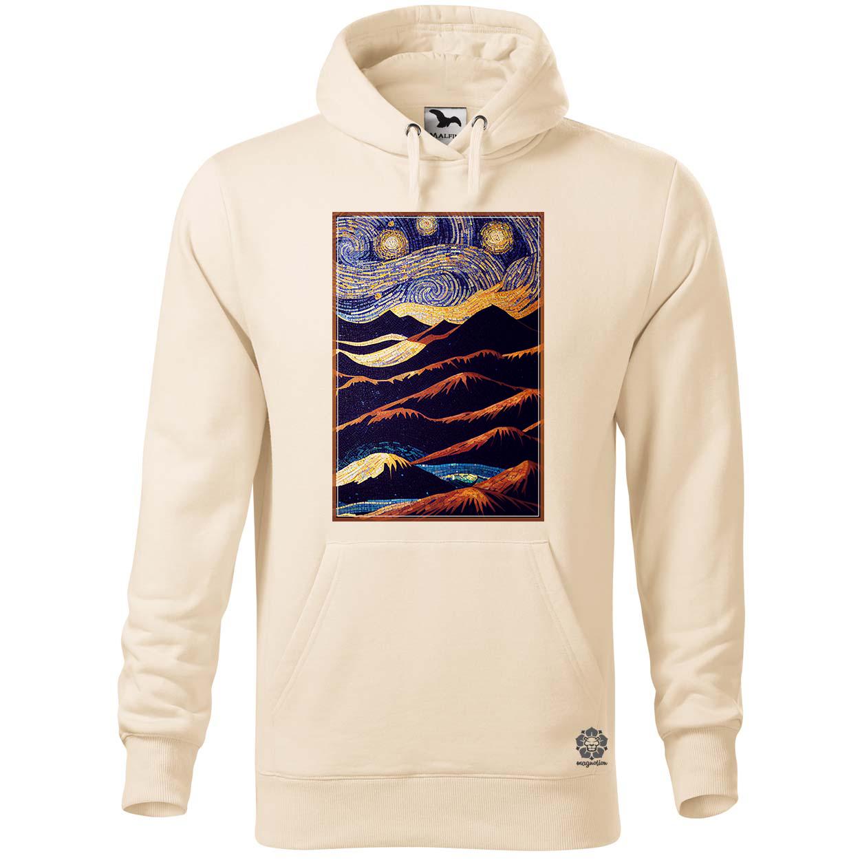 Mozaik art deco hegyek v1 egyedi  pulóver 