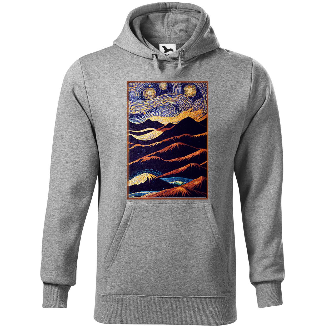 Mozaik art deco hegyek v1 egyedi  pulóver 
