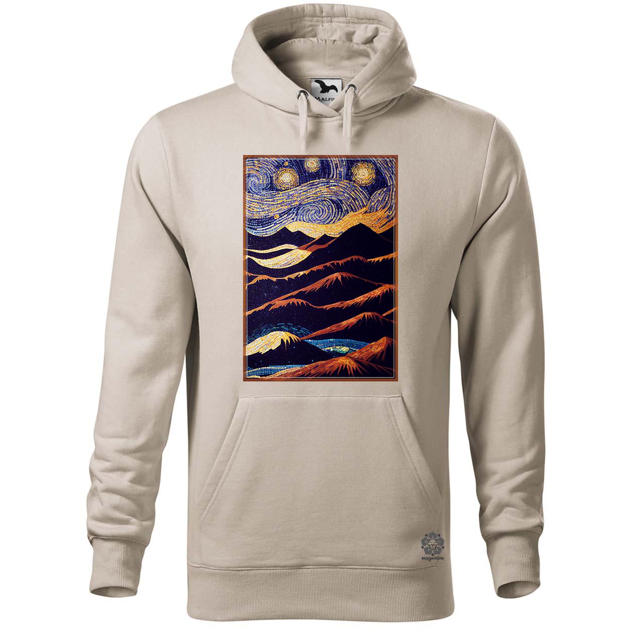 Mozaik art deco hegyek v1 egyedi  pulóver 