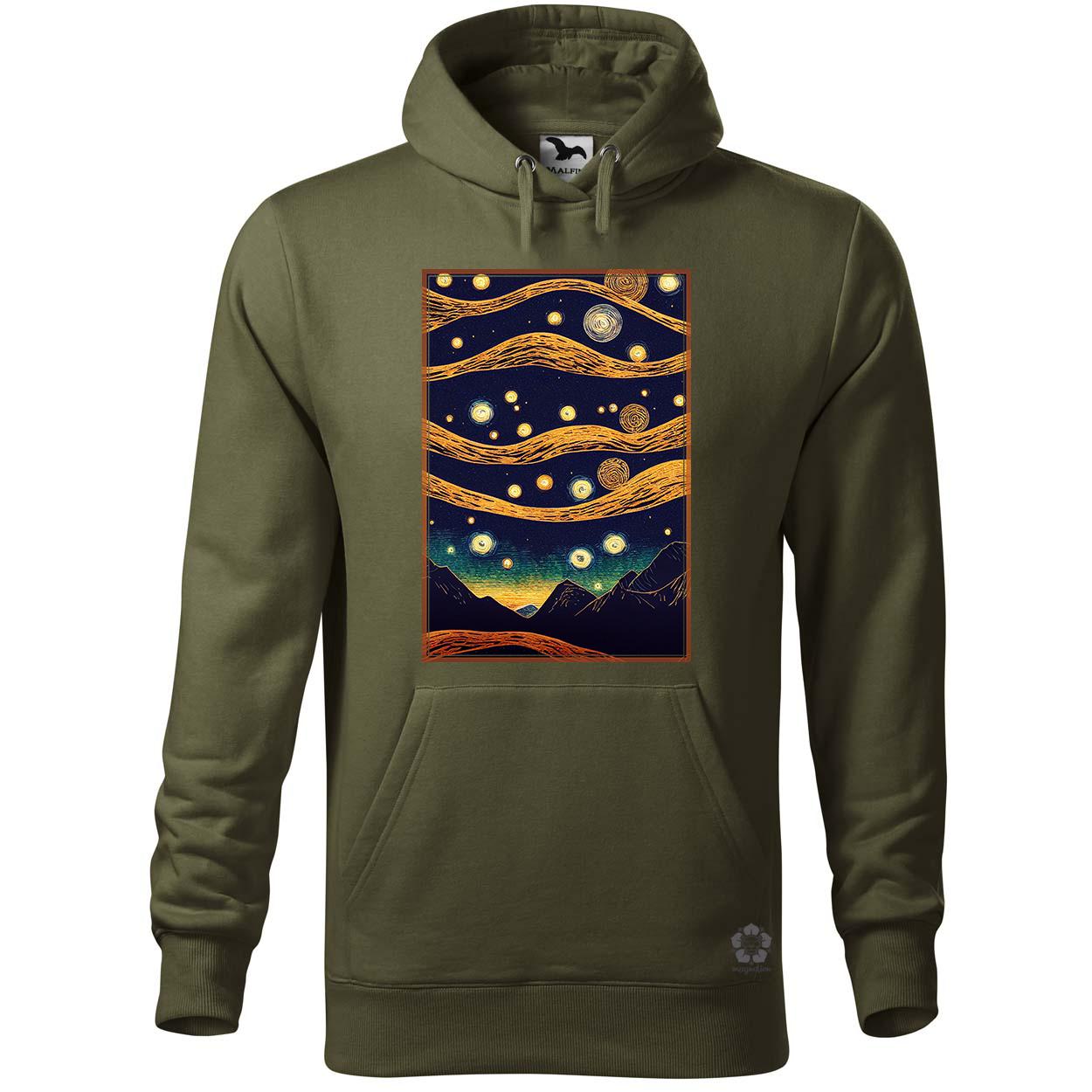 Mozaik art deco hegyek v2 egyedi  pulóver 