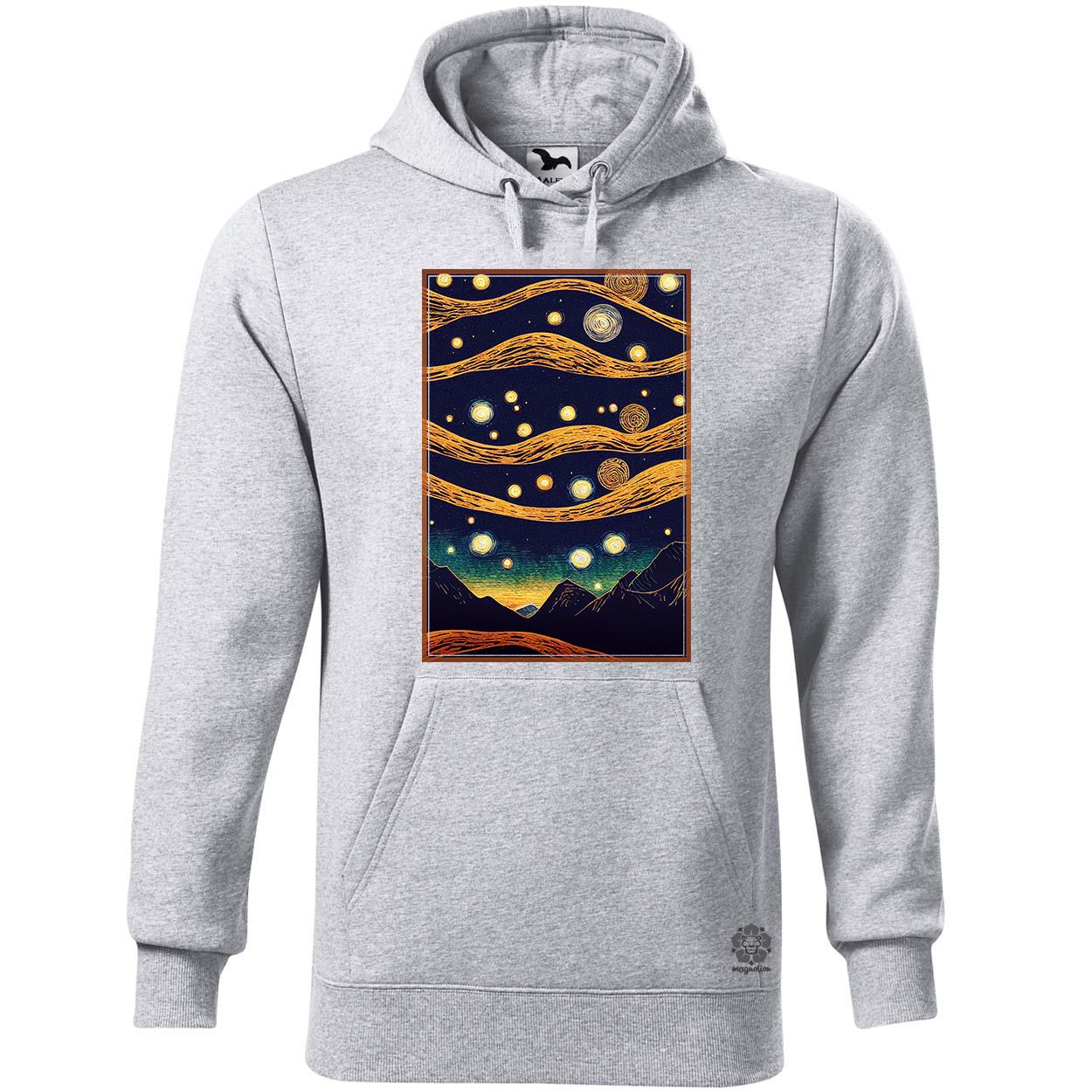 Mozaik art deco hegyek v2 egyedi  pulóver 