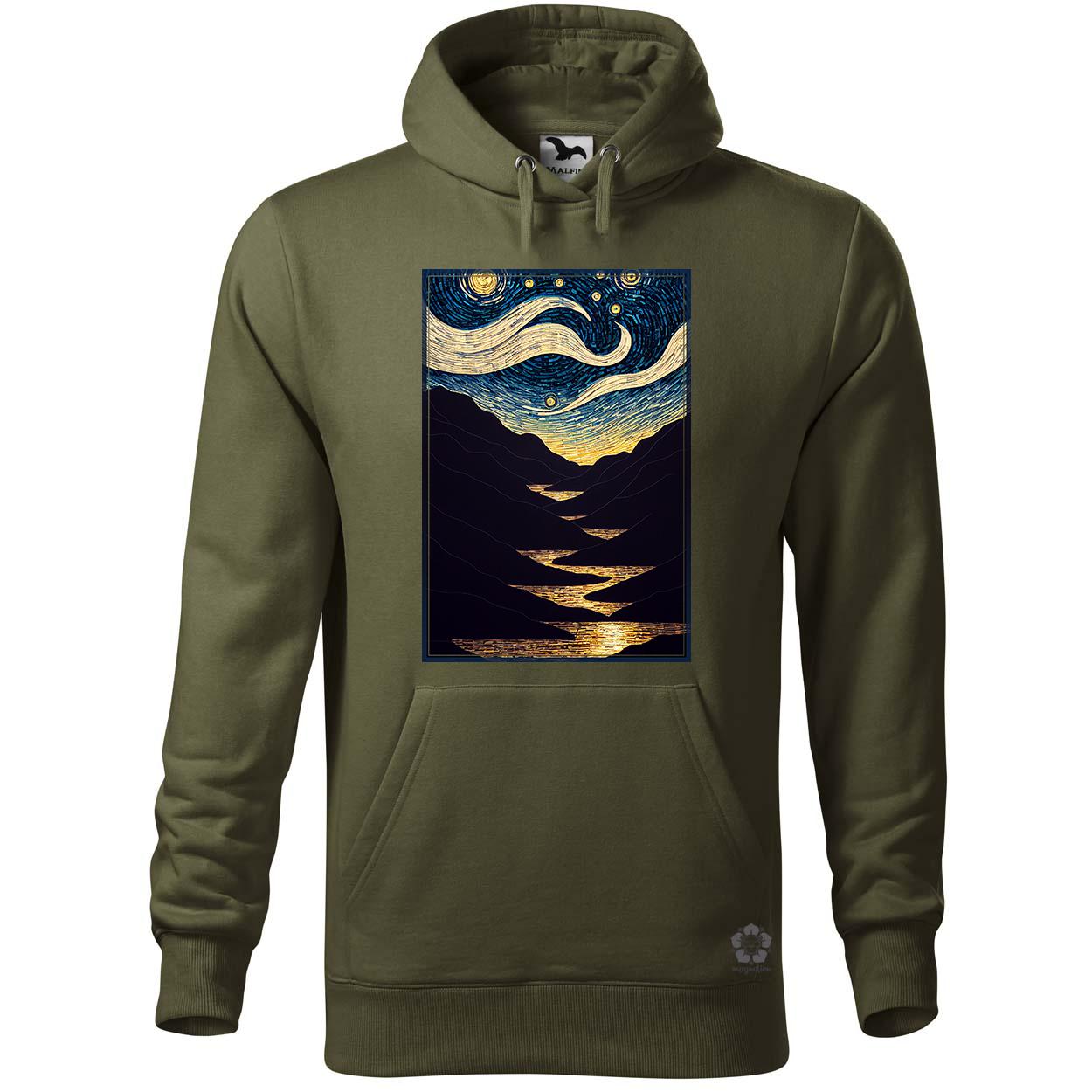 Mozaik art deco hegyek v3 egyedi  pulóver 