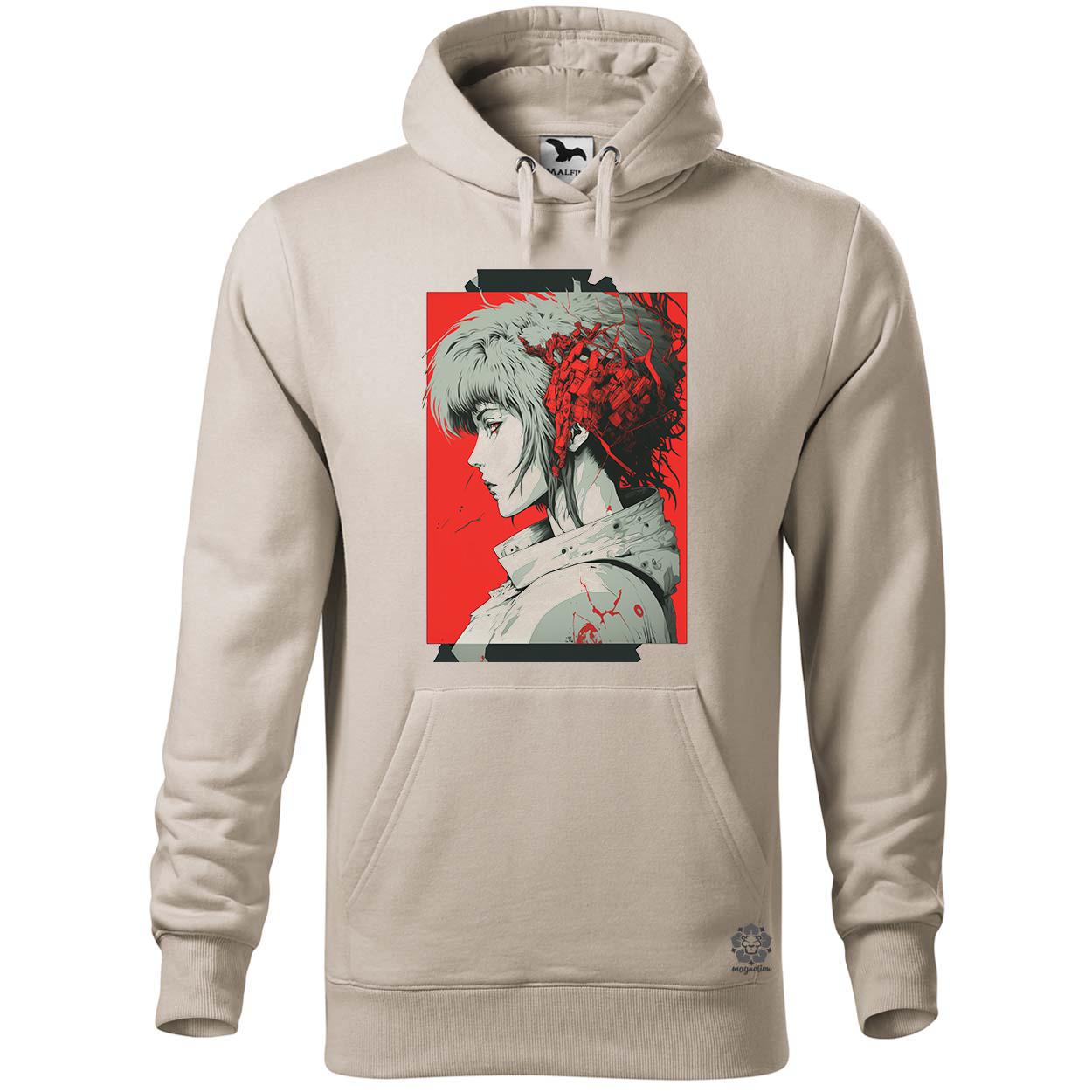 Péncélba zárt szellem fanart egyedi  pulóver 