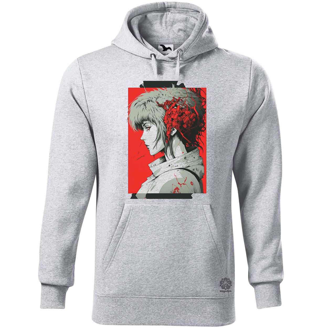 Péncélba zárt szellem fanart egyedi  pulóver 