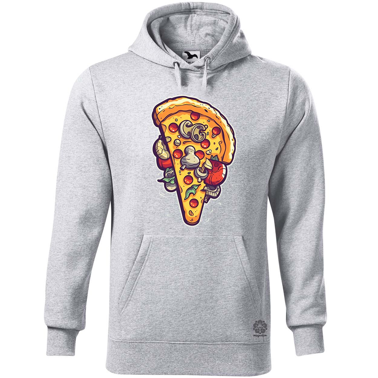 Pizzaszelet v1 egyedi  pulóver 