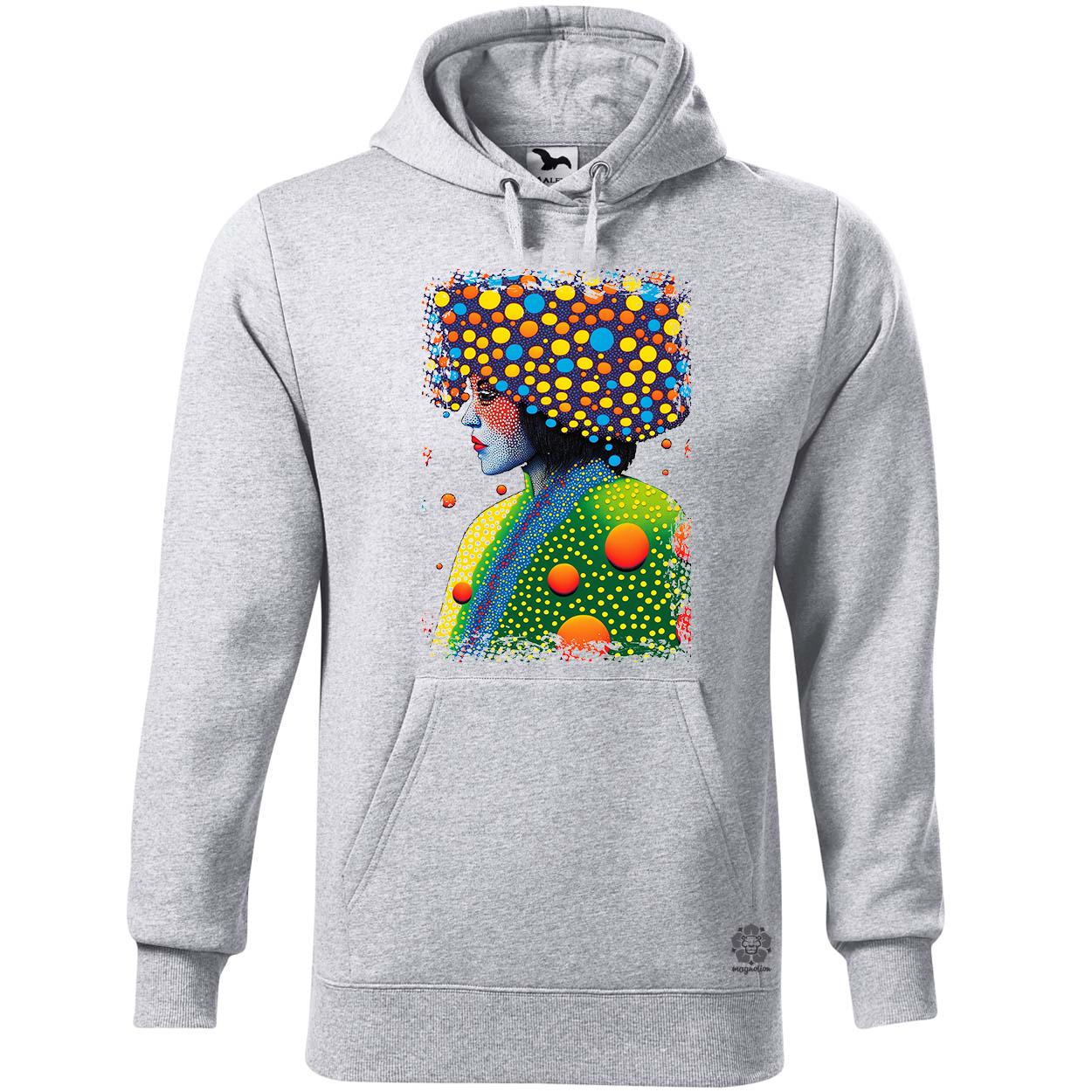 Pointillizmus a hidegben egyedi  pulóver 