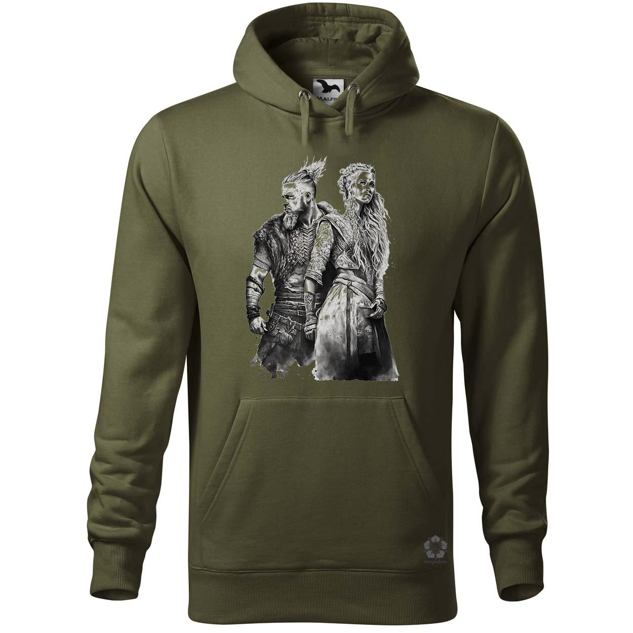 Ragnar és Lagertha v2 egyedi  pulóver 
