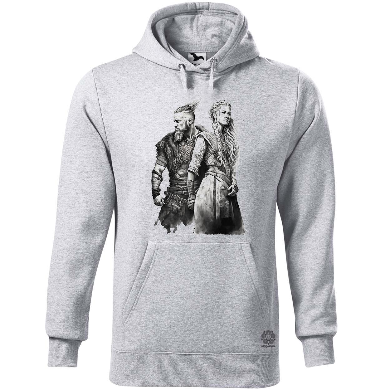 Ragnar és Lagertha v2 egyedi  pulóver 
