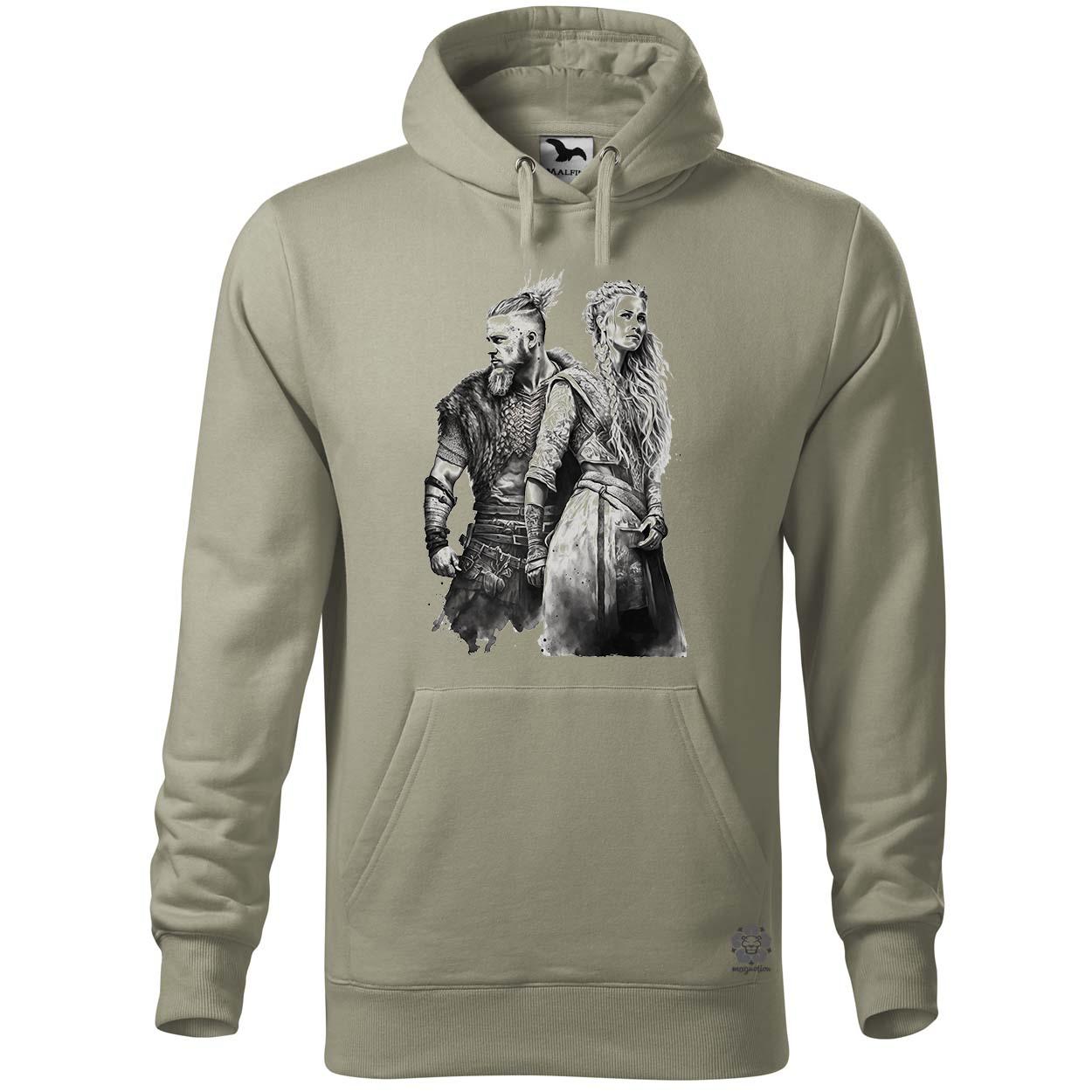 Ragnar és Lagertha v2 egyedi  pulóver 
