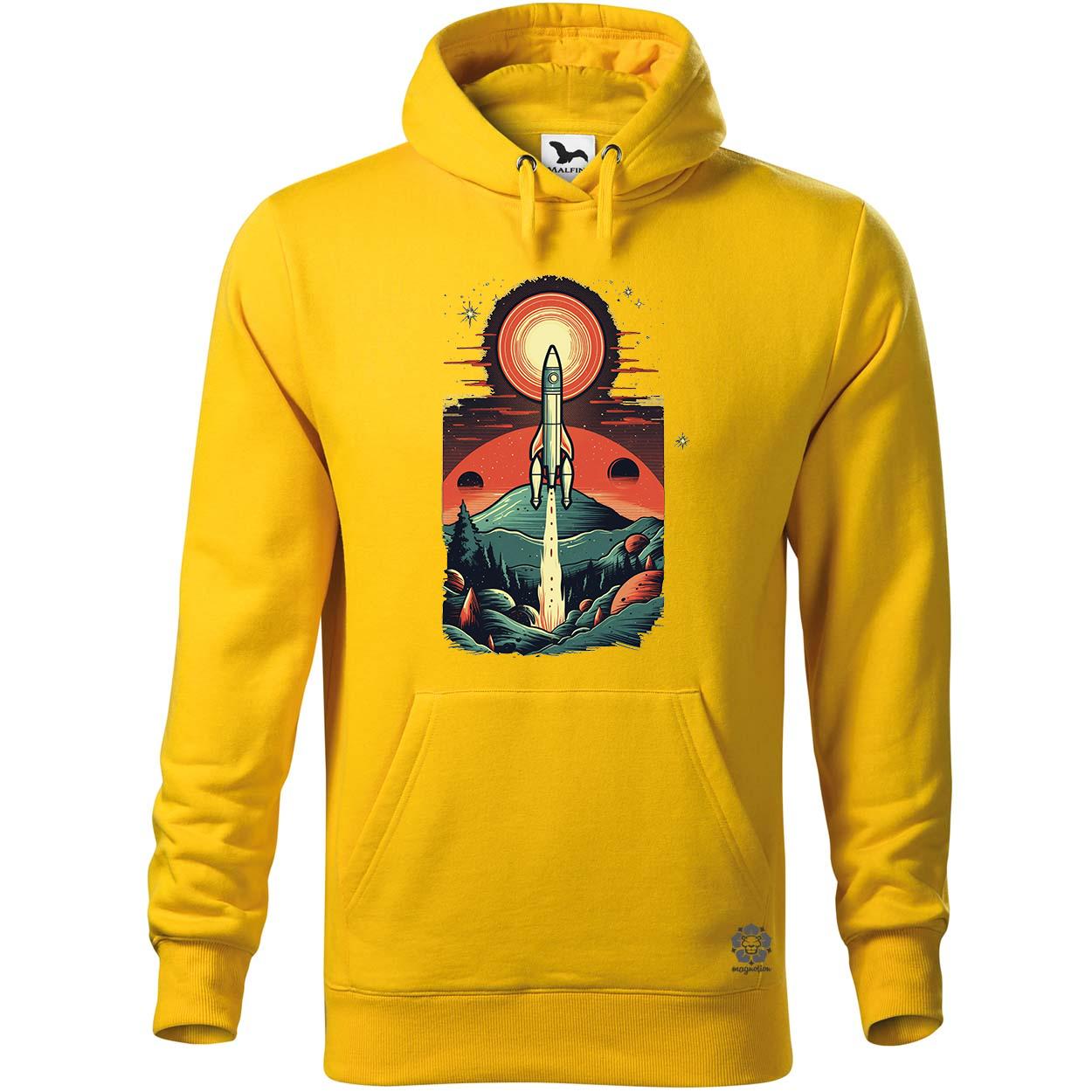 Retro sci-fi rakéta kilővés v3 egyedi  pulóver 