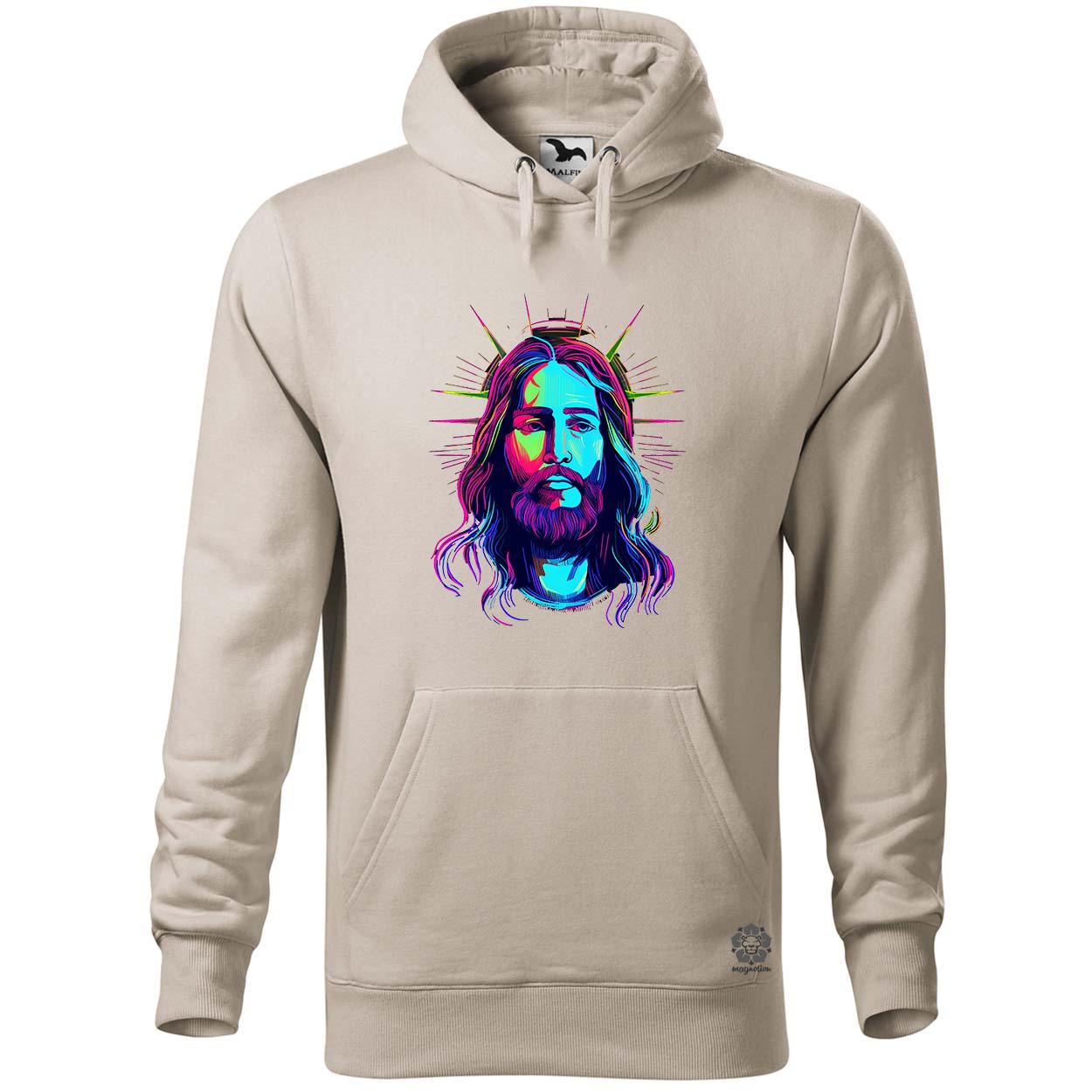 Retró neon Jézus v2 egyedi  pulóver 