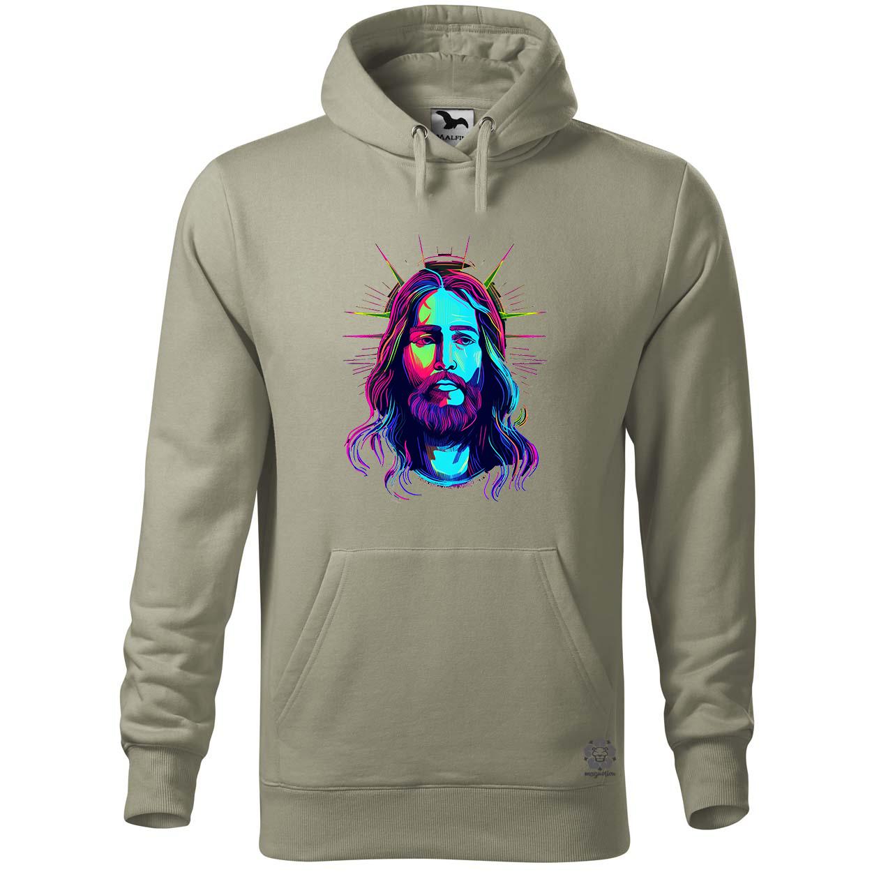 Retró neon Jézus v2 egyedi  pulóver 