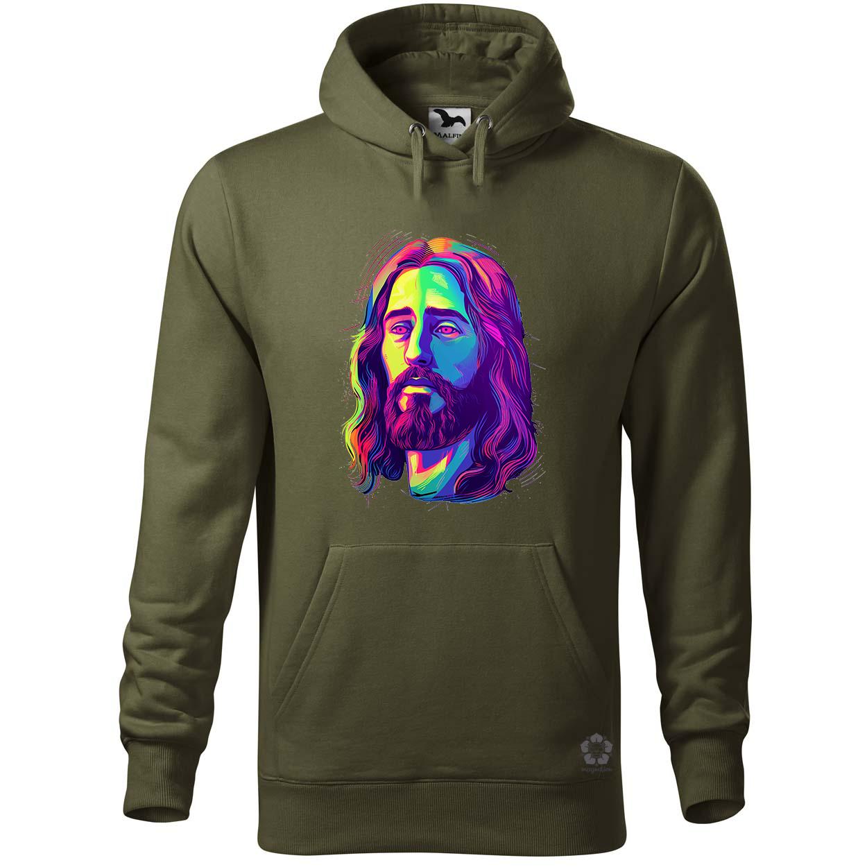 Retró neon Jézus v3 egyedi  pulóver 