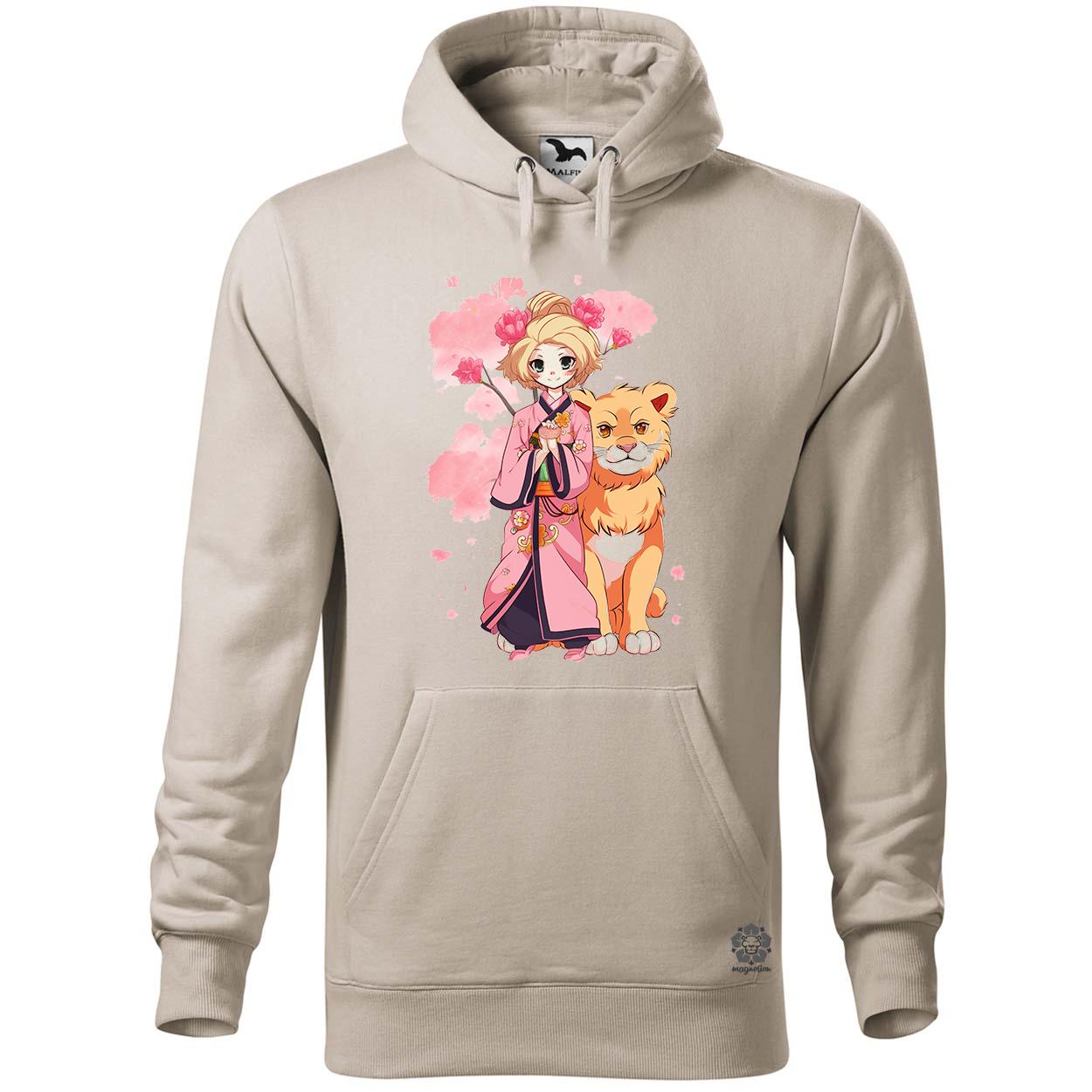 Sakura lány és oroszlán egyedi  pulóver 