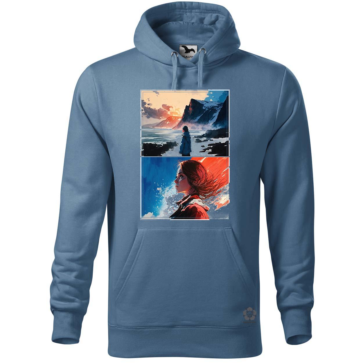 Skandináv tájkép v2 egyedi  pulóver 
