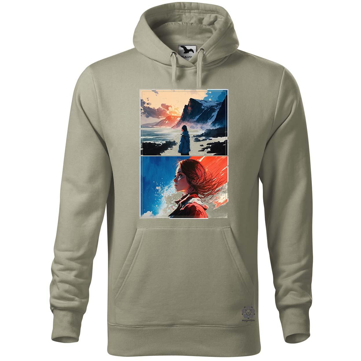 Skandináv tájkép v2 egyedi  pulóver 
