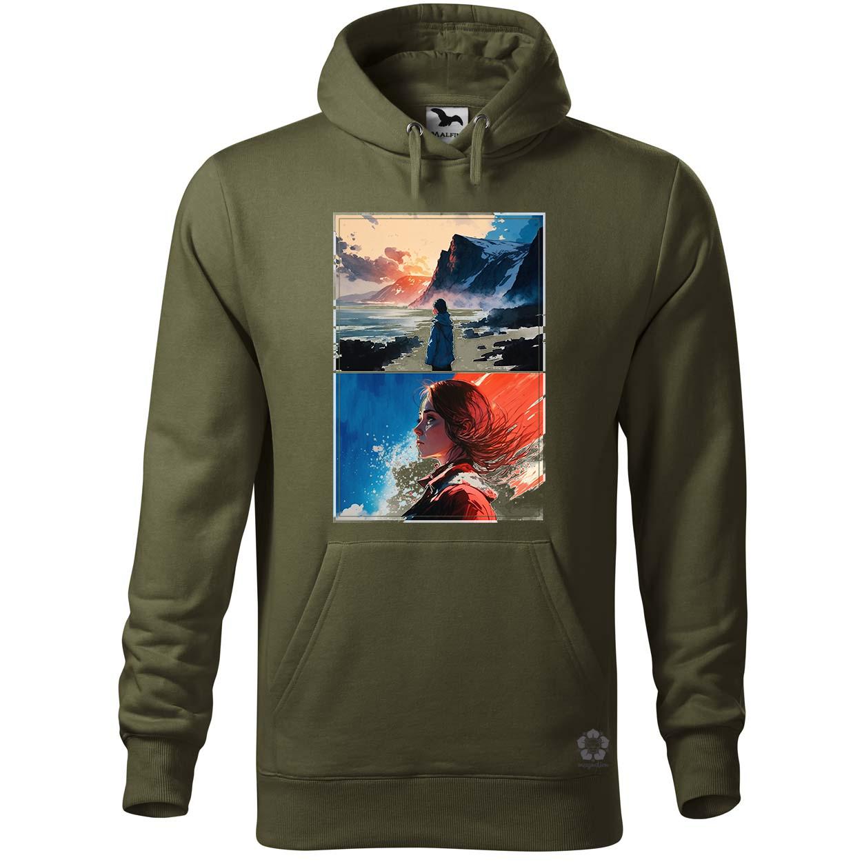 Skandináv tájkép v2 egyedi  pulóver 