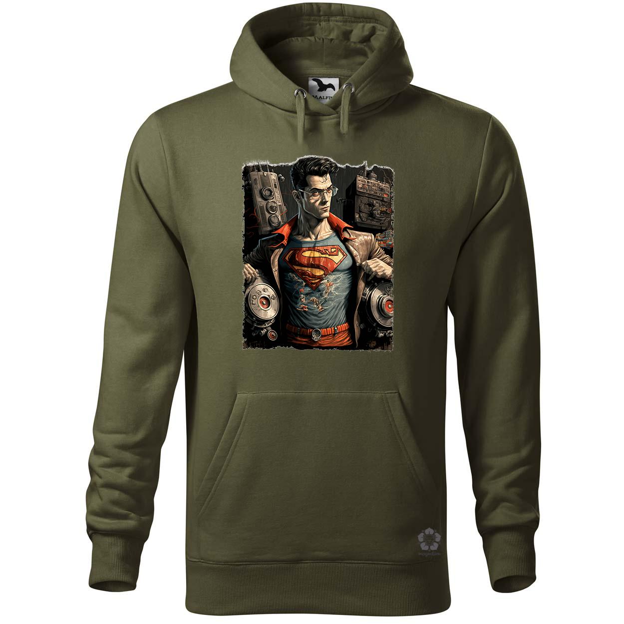 Superman fiatalon retropunk fanart v2 egyedi  pulóver 