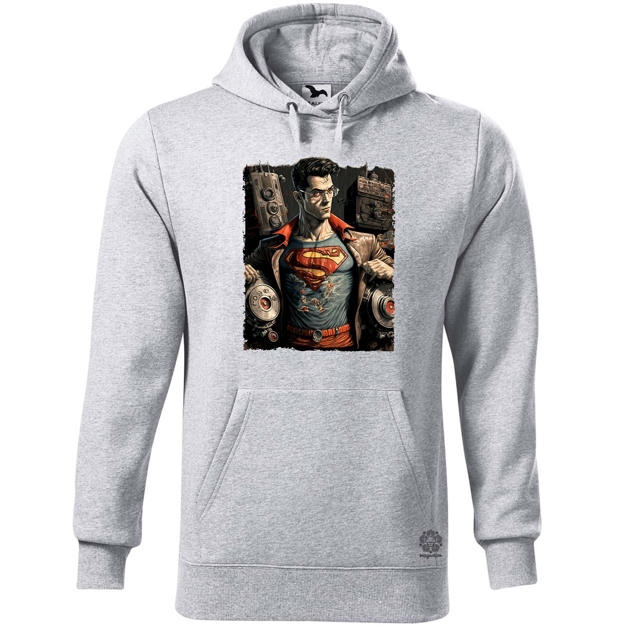 Superman fiatalon retropunk fanart v2 egyedi  pulóver 