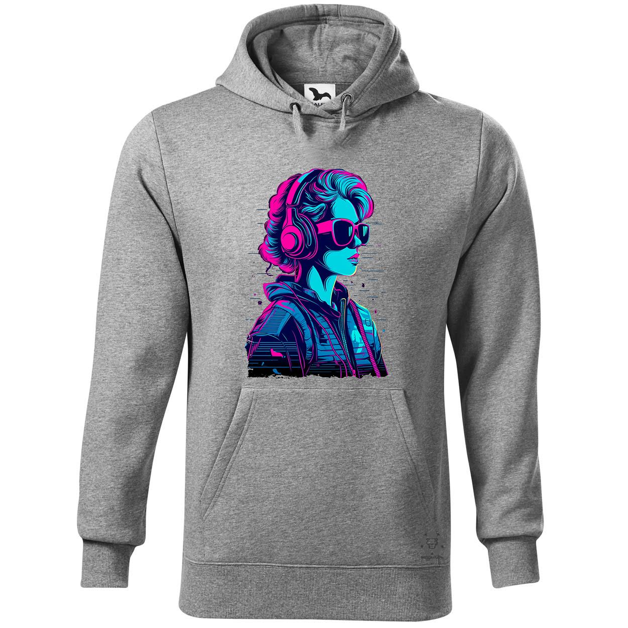 Synthwave digitális művészet v2 egyedi  pulóver 