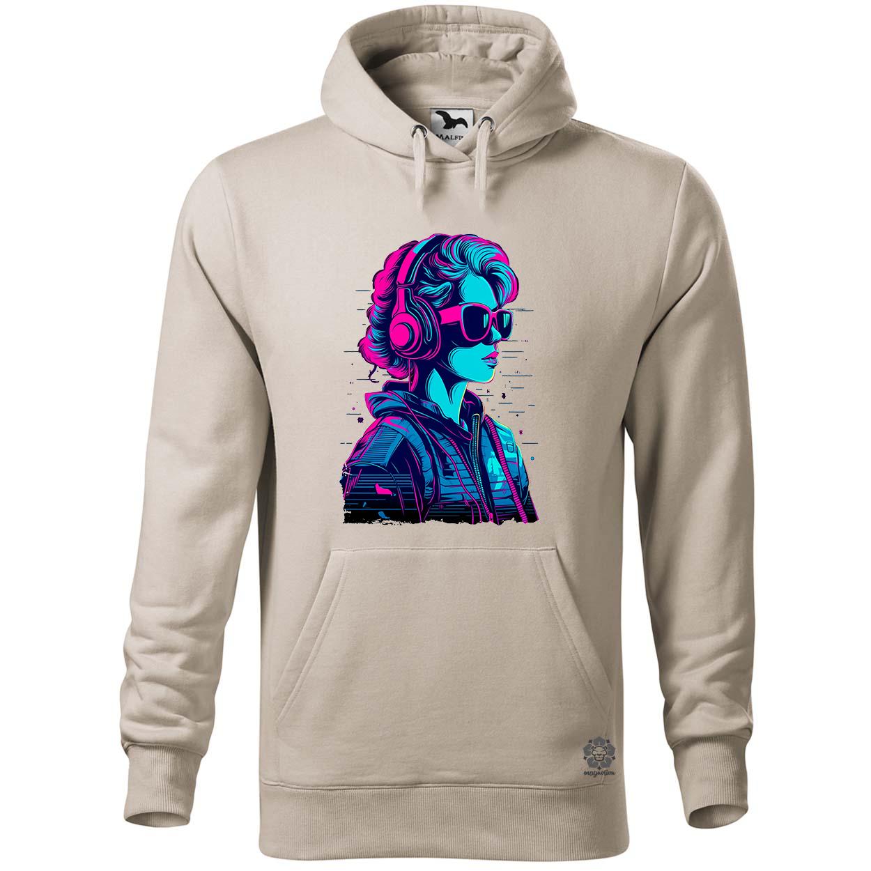 Synthwave digitális művészet v2 egyedi  pulóver 