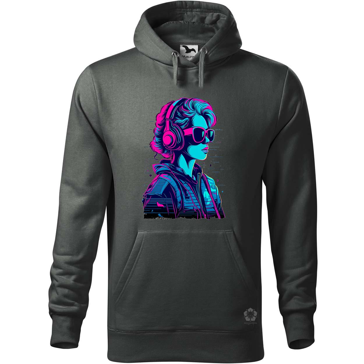 Synthwave digitális művészet v2 egyedi  pulóver 