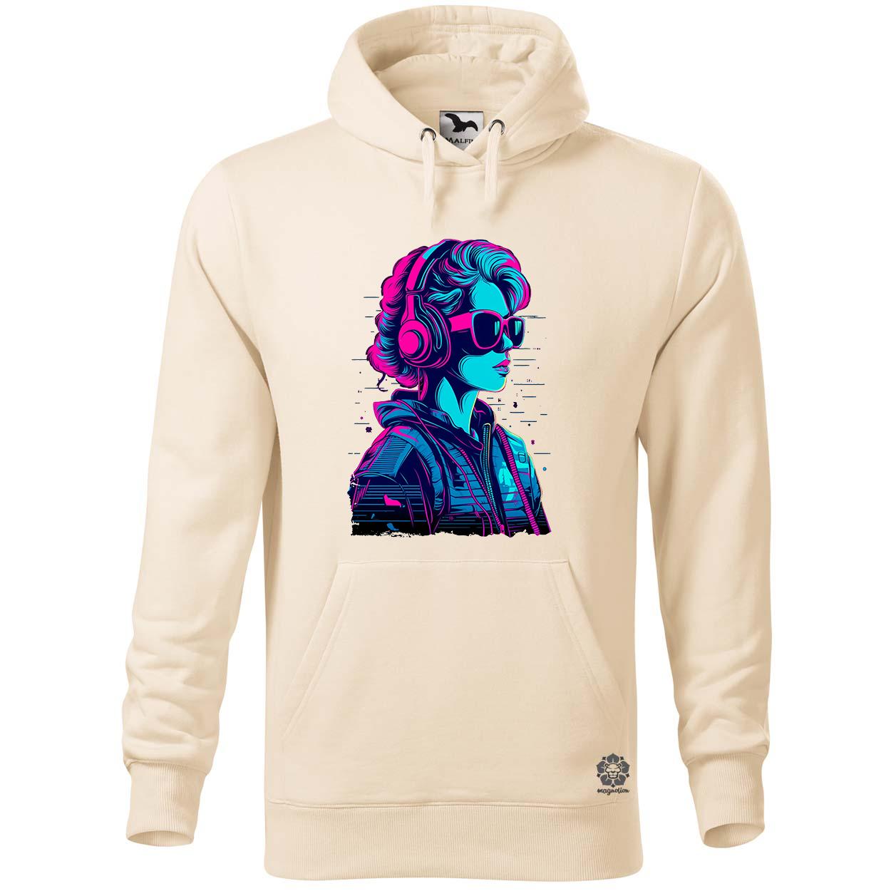 Synthwave digitális művészet v2 egyedi  pulóver 