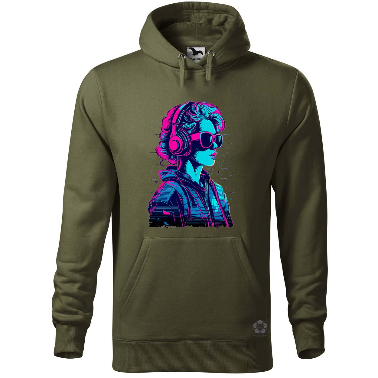Synthwave digitális művészet v2 egyedi  pulóver 