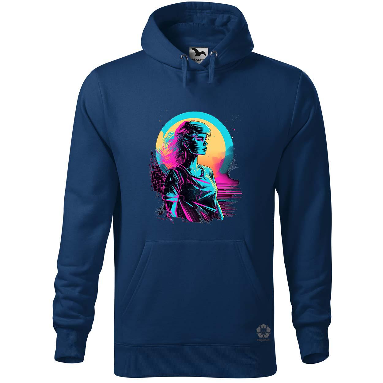 Synthwave digitális művészet v3 egyedi  pulóver 