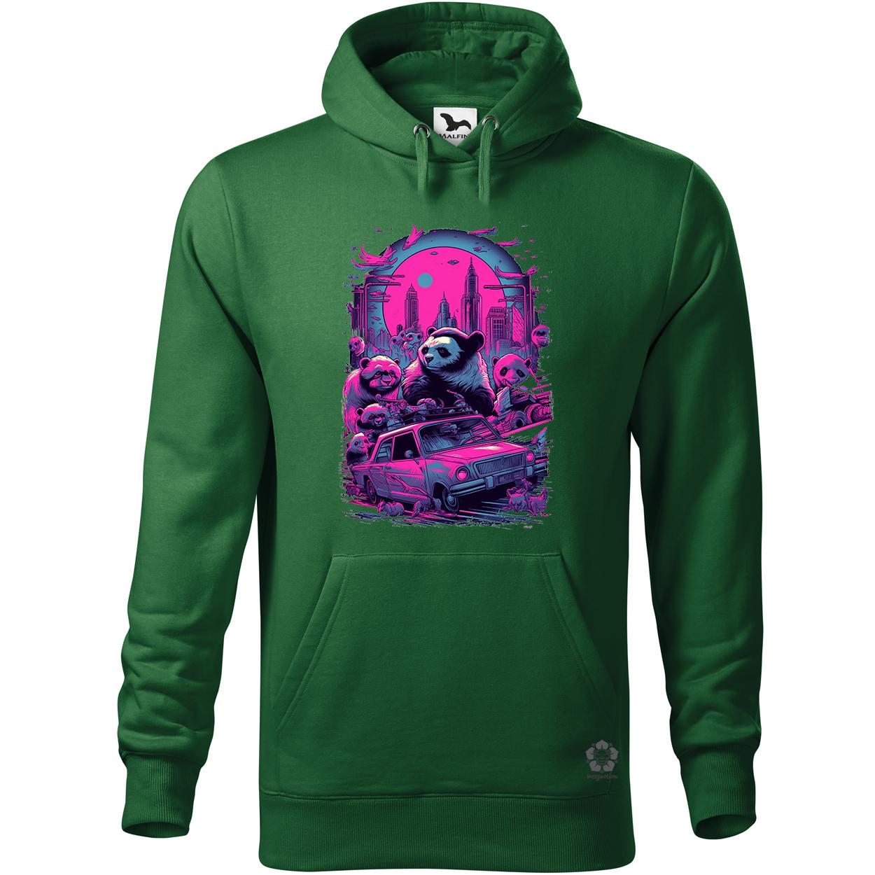 Synthwave motoros panda v2 egyedi  pulóver 