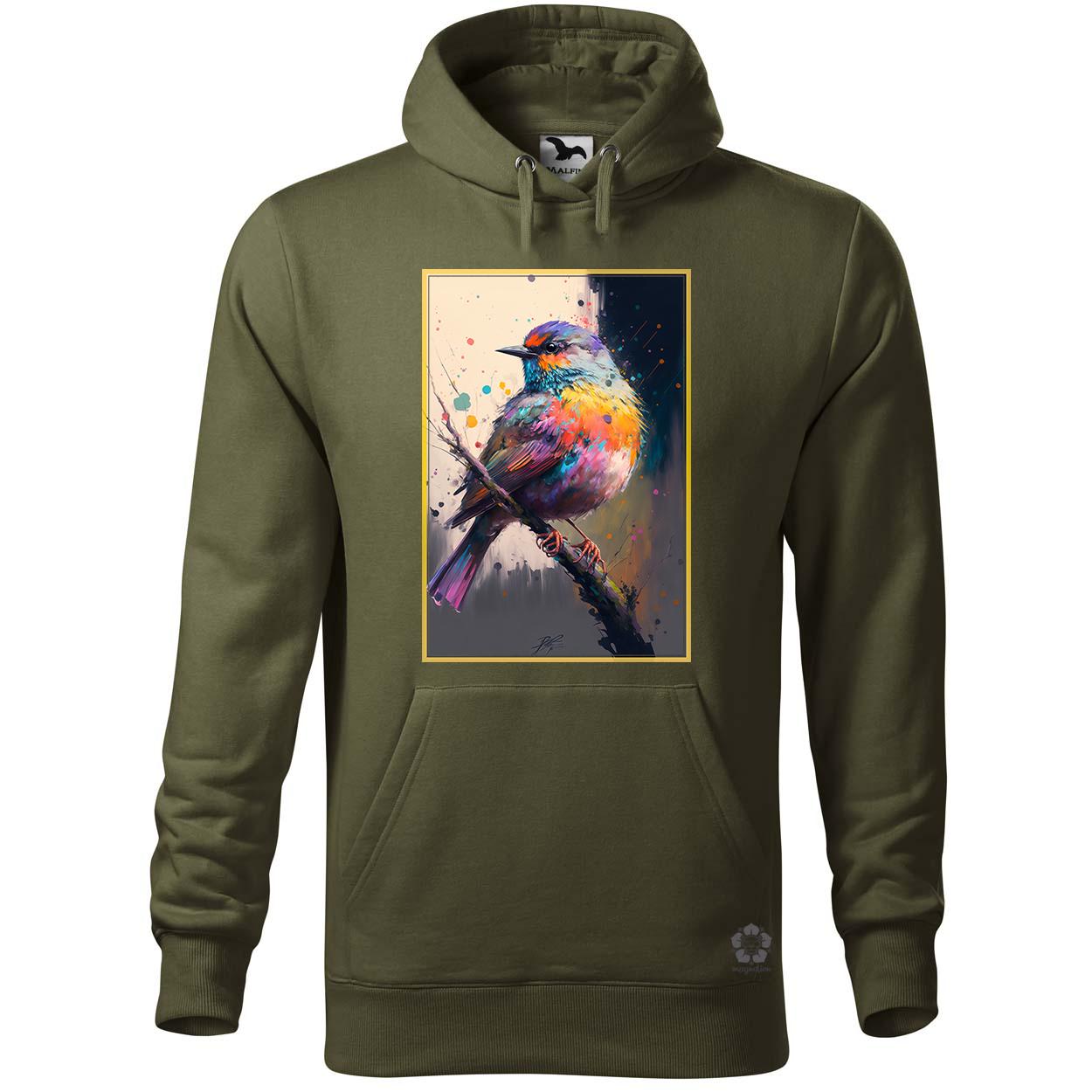 Színes madár v1 egyedi  pulóver 
