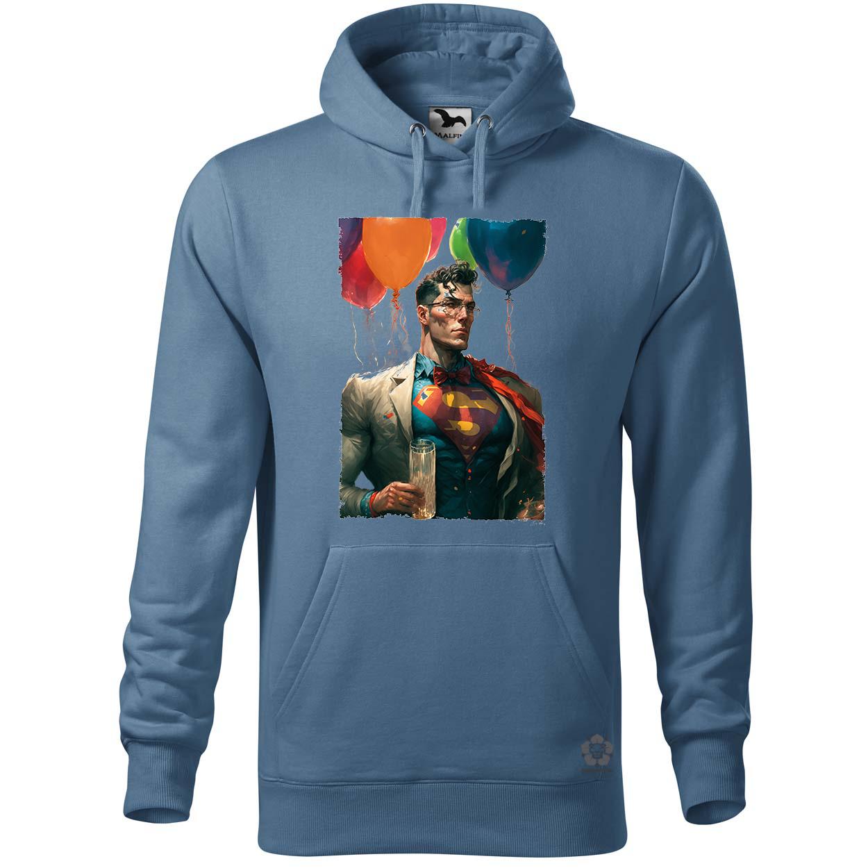 Szuperhős party Superman v2 egyedi  pulóver 