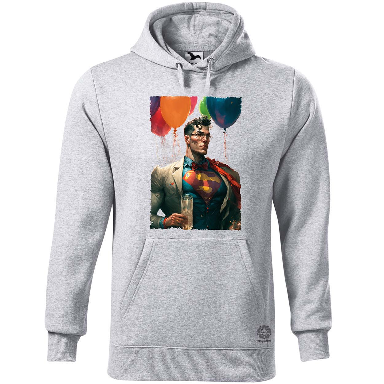 Szuperhős party Superman v2 egyedi  pulóver 
