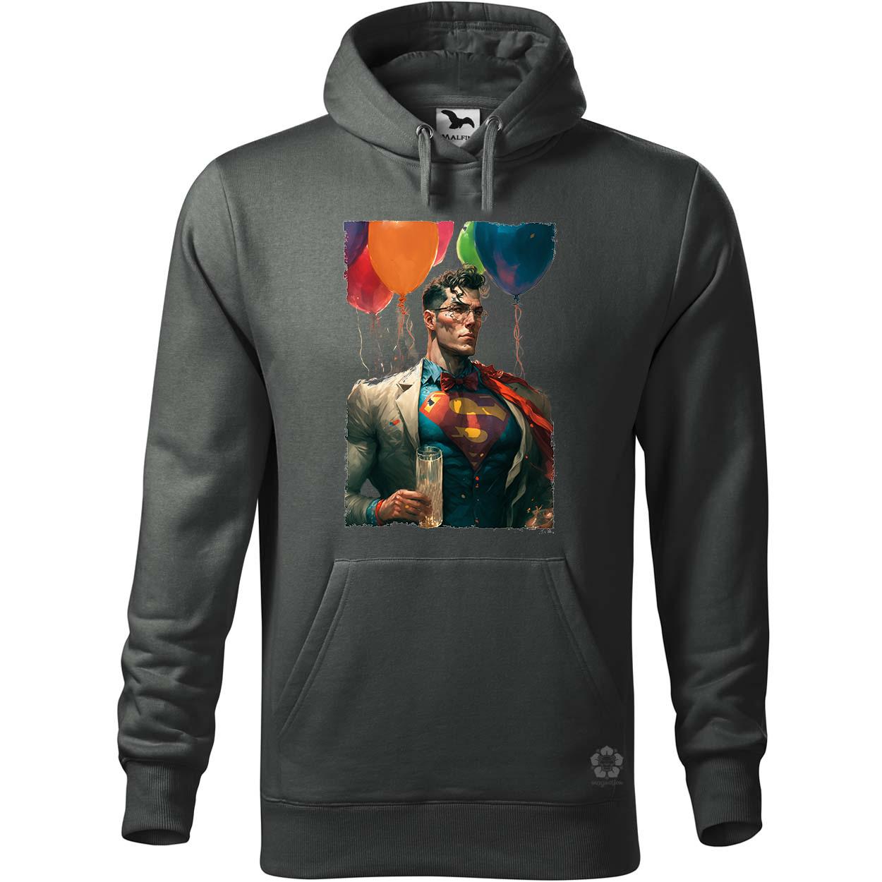 Szuperhős party Superman v2 egyedi  pulóver 