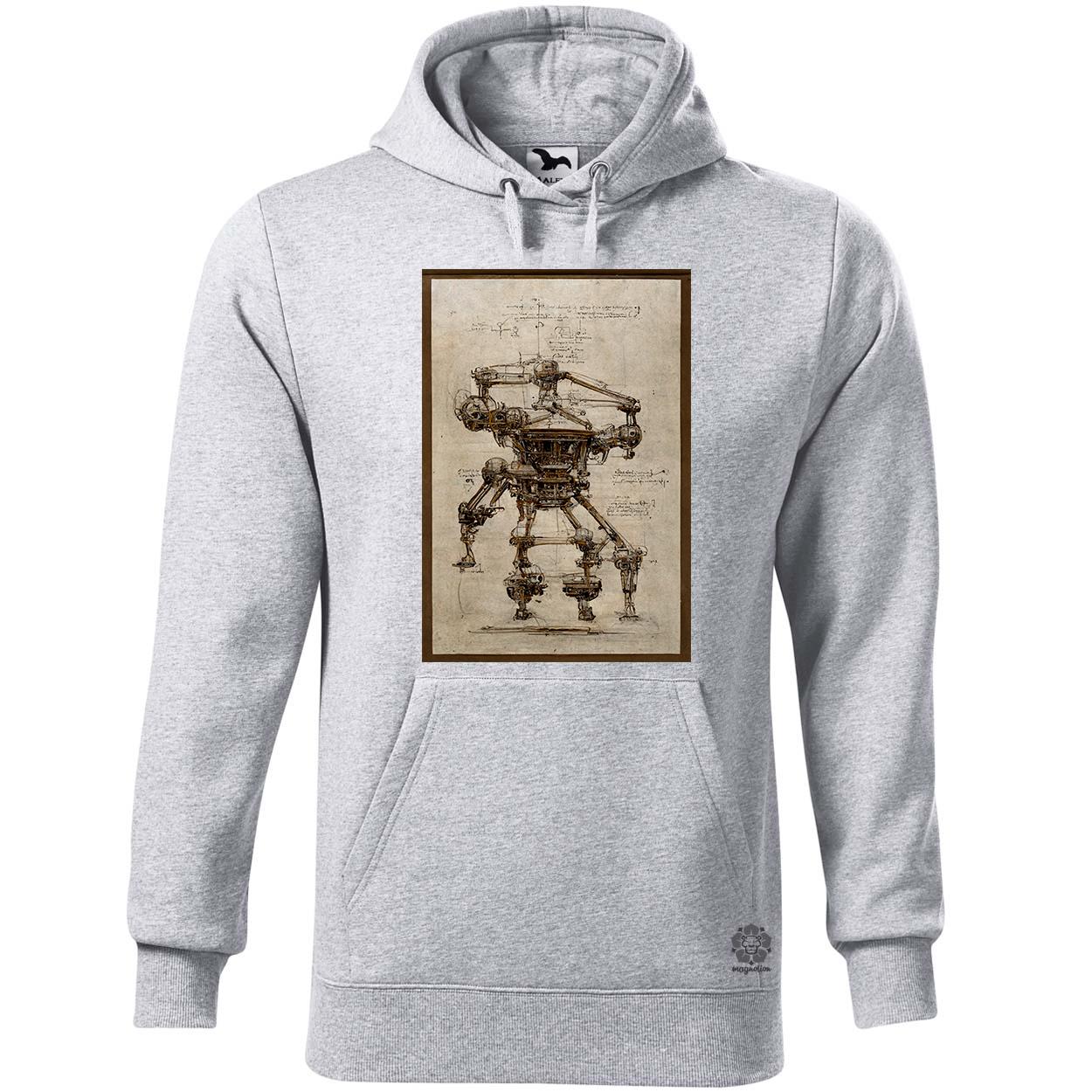 Műszaki vázlat da Vinci stílusban v1 egyedi  pulóver 