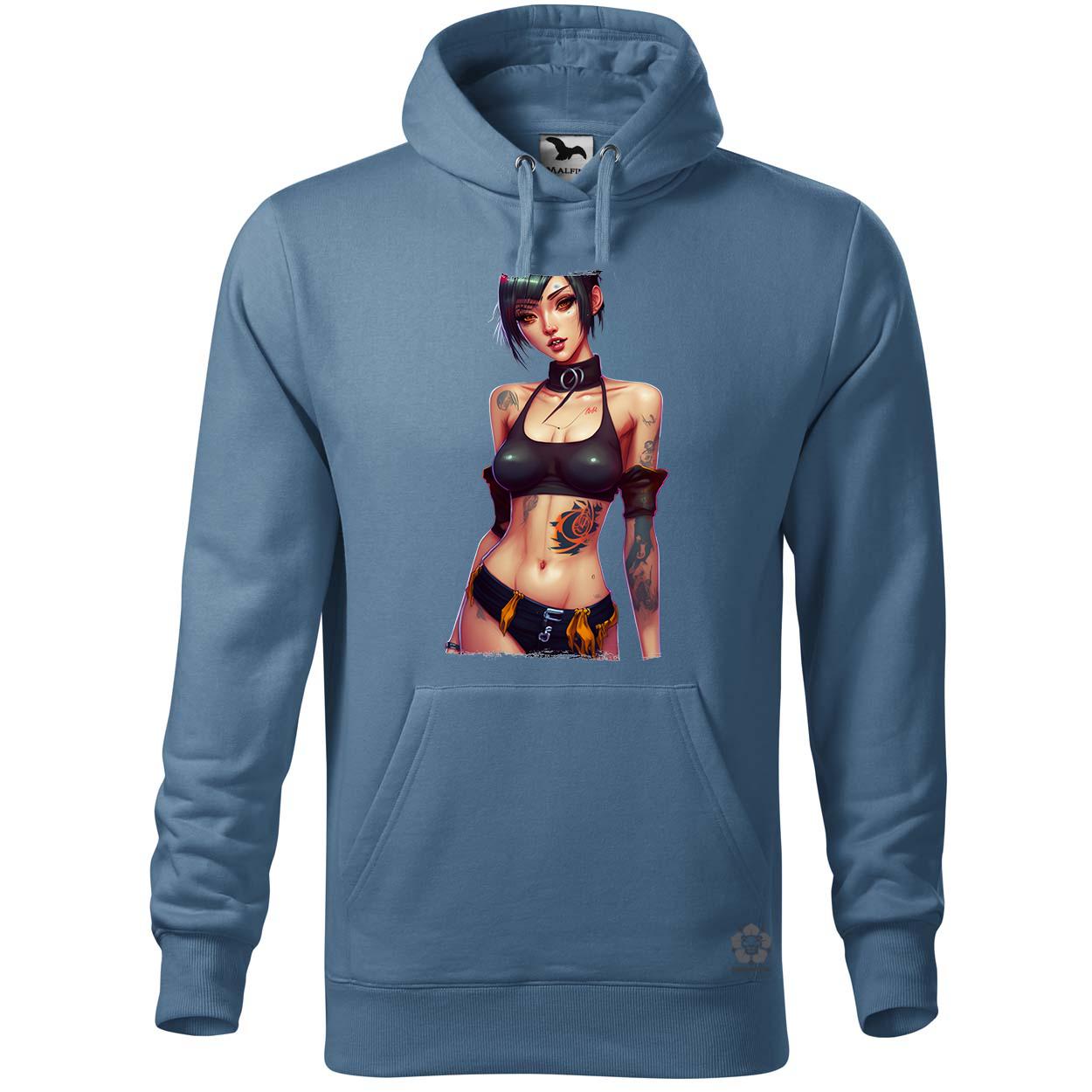 Tetovált anime lány v2 egyedi  pulóver 