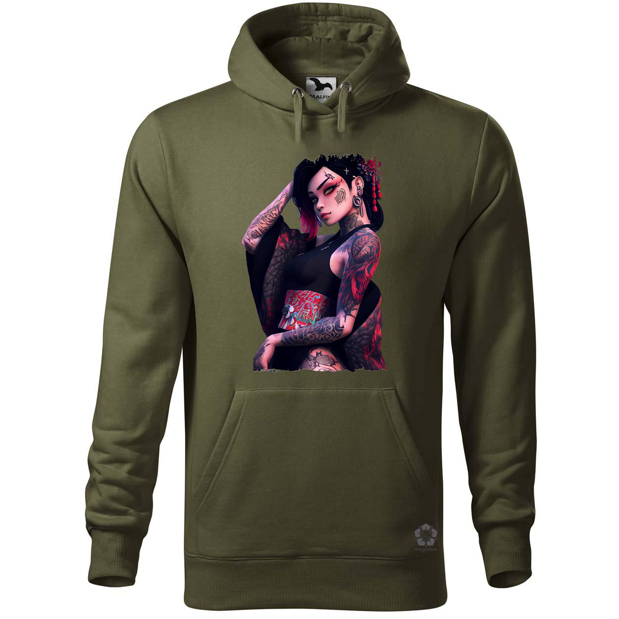 Tetovált anime lány v4 egyedi  pulóver 