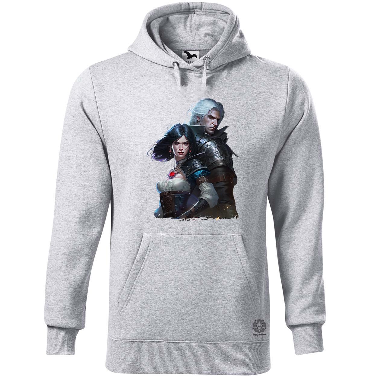 Yennefer és Geralt v1 egyedi  pulóver 