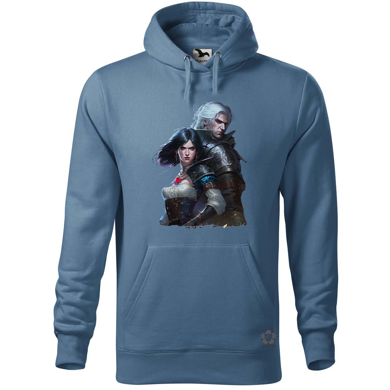 Yennefer és Geralt v1 egyedi  pulóver 
