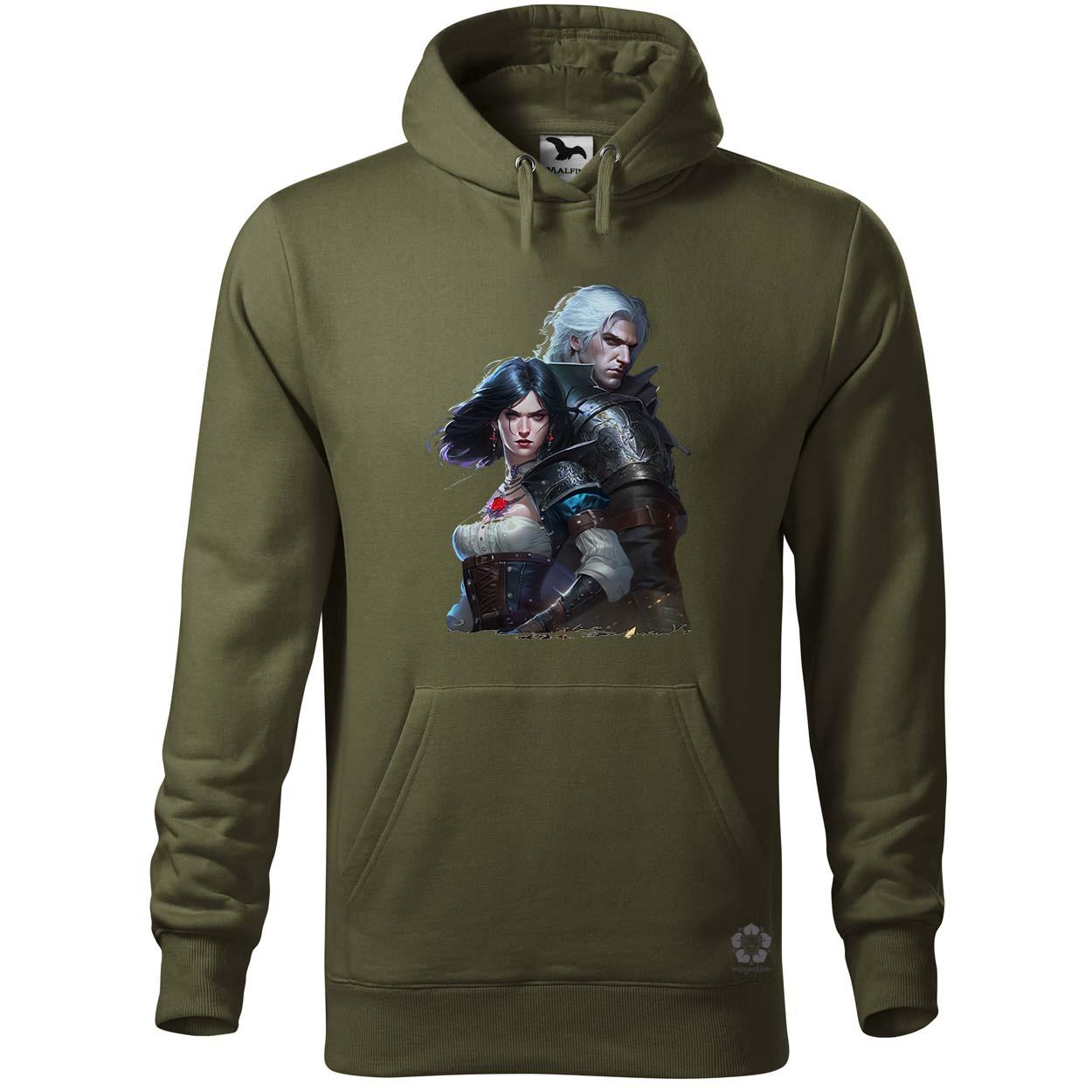 Yennefer és Geralt v1 egyedi  pulóver 