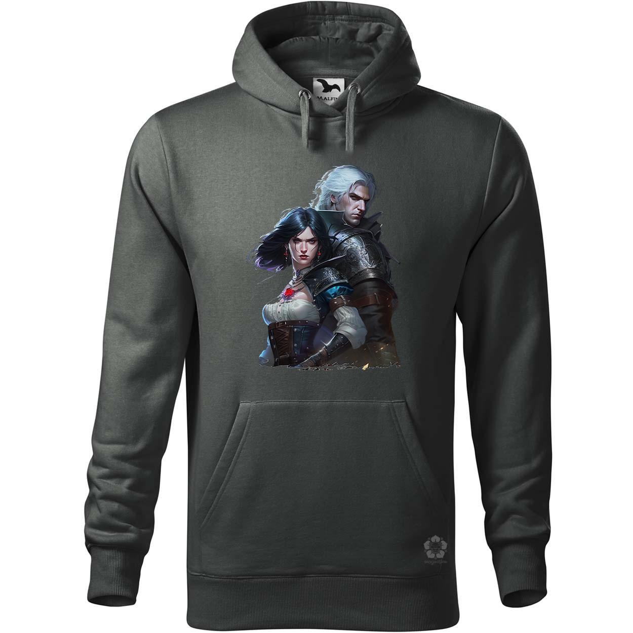 Yennefer és Geralt v1 egyedi  pulóver 